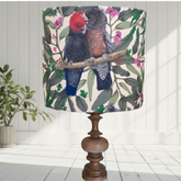 ijustlovethatfabric Lampshade Gang Gang Cockatoo - cream